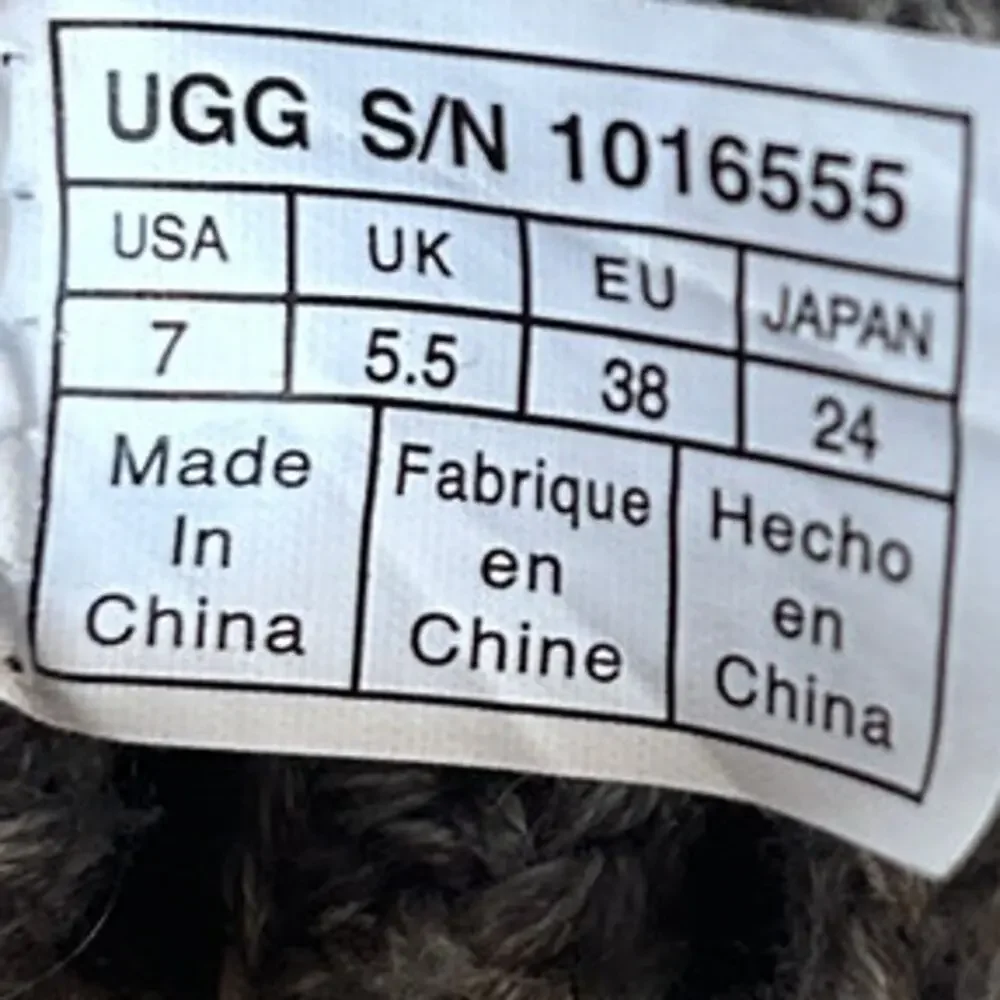 UGG - Classic Cardy Knit - Boots - Gray - Women's - 7 - S/N 1016555